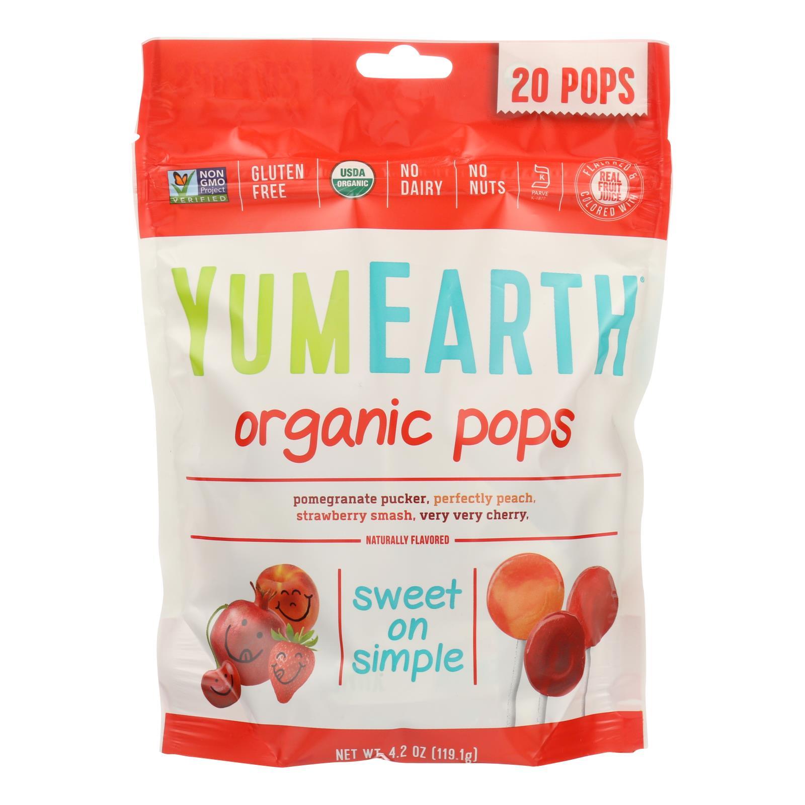 Yumearth Organics Organic - Lollipops - Case Of 12 - 4.2 Oz.