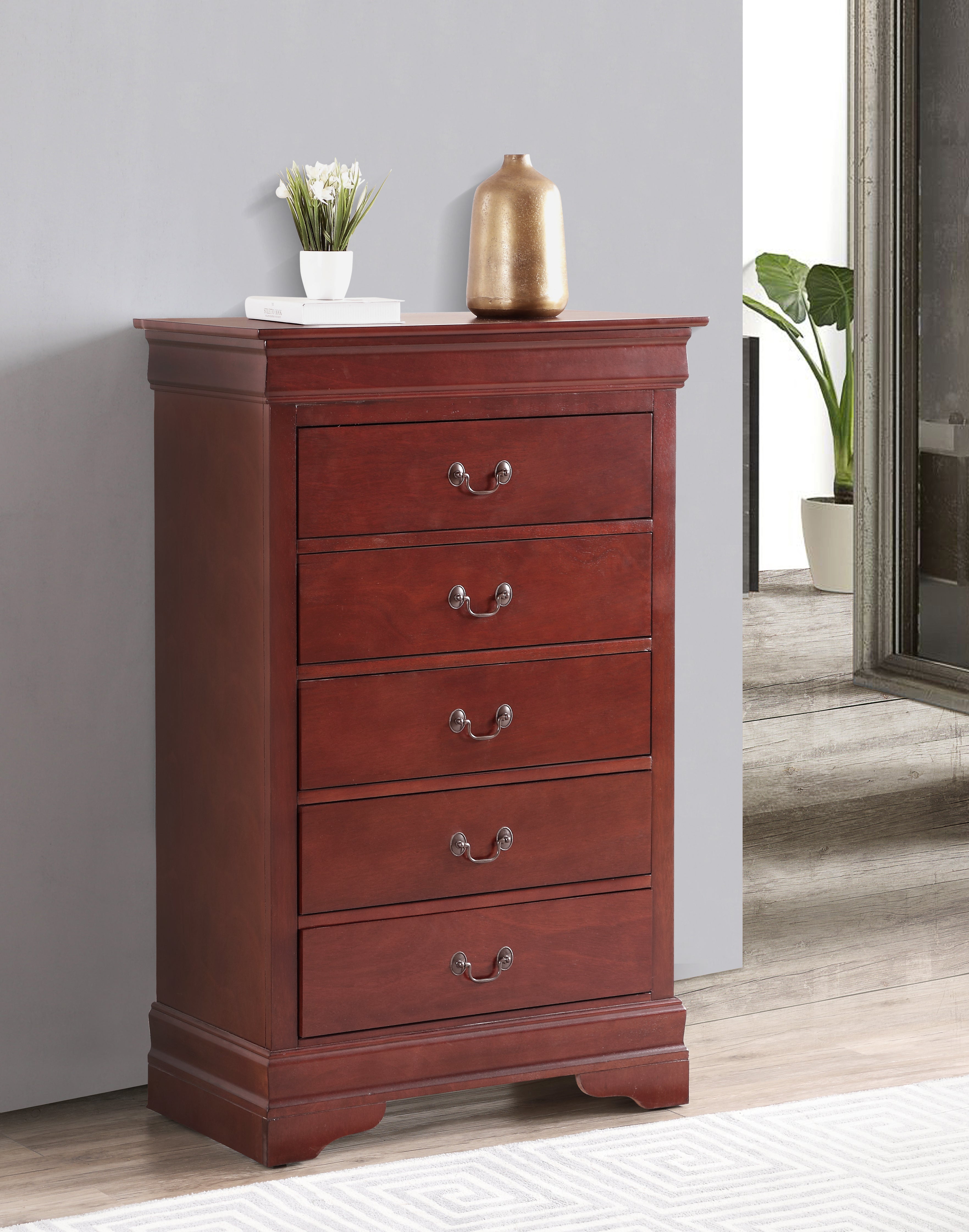 Glory Furniture LouisPhillipe G02100-CH Chest , Cherry