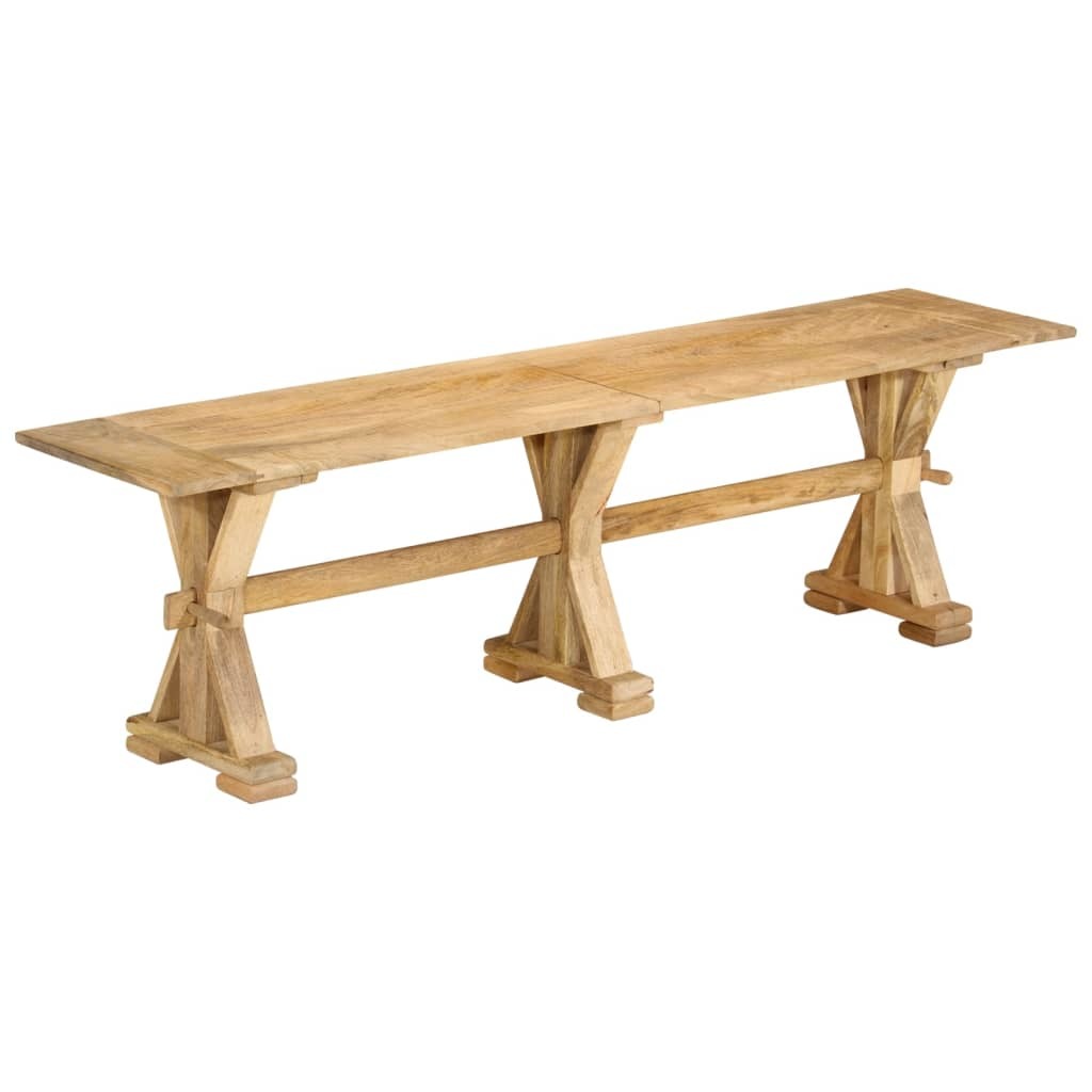 Bench 63"x13.8"x17.7" Solid Wood Mango