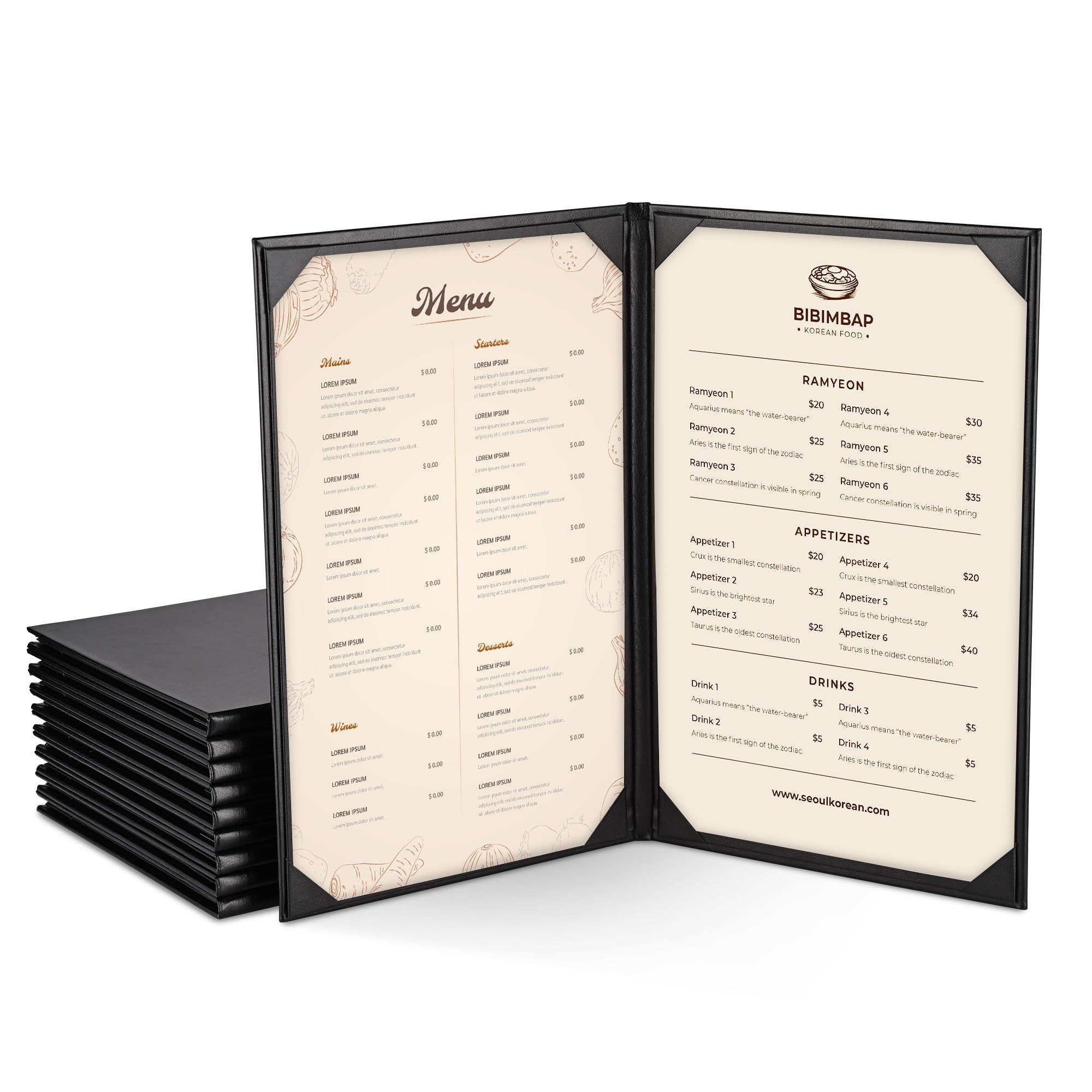 Menu Cover 8.5x14