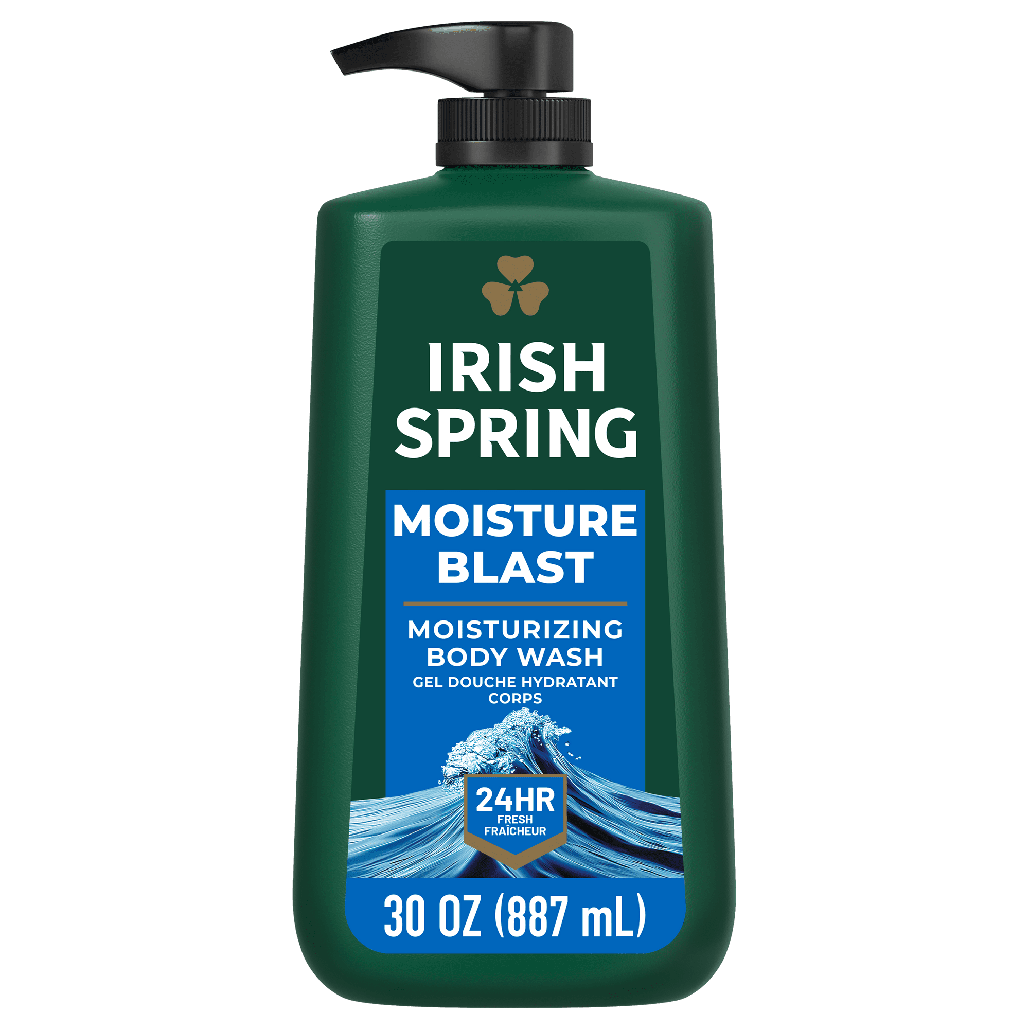 Irish Spring Mens Moisture Blast Scented Body Wash, 30 oz