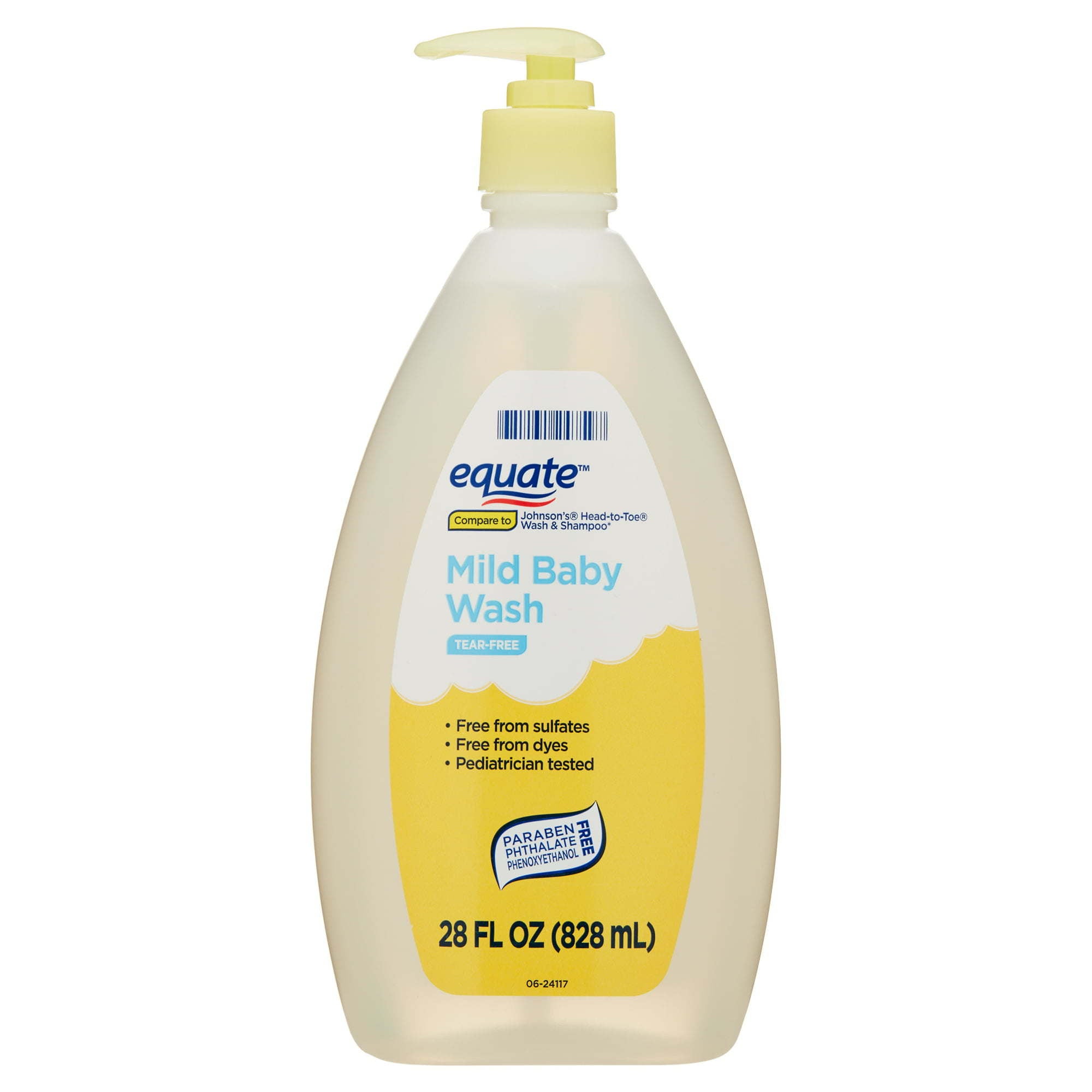Equate Tear-Free Mild Baby Wash, 28 fl oz