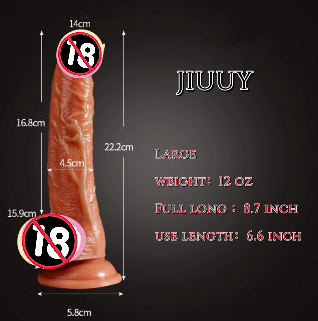 8.7 inches Realistic 1:1 Big Dildo Suction Cup Anal Vagina Sex Toy LGBT Friendly Ballsacks