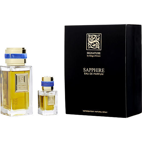 SIGNATURE SAPPHIRE by Signature EAU DE PARFUM SPRAY 3.3 OZ & EAU DE PARFUM 0.5 OZ & FUNNEL