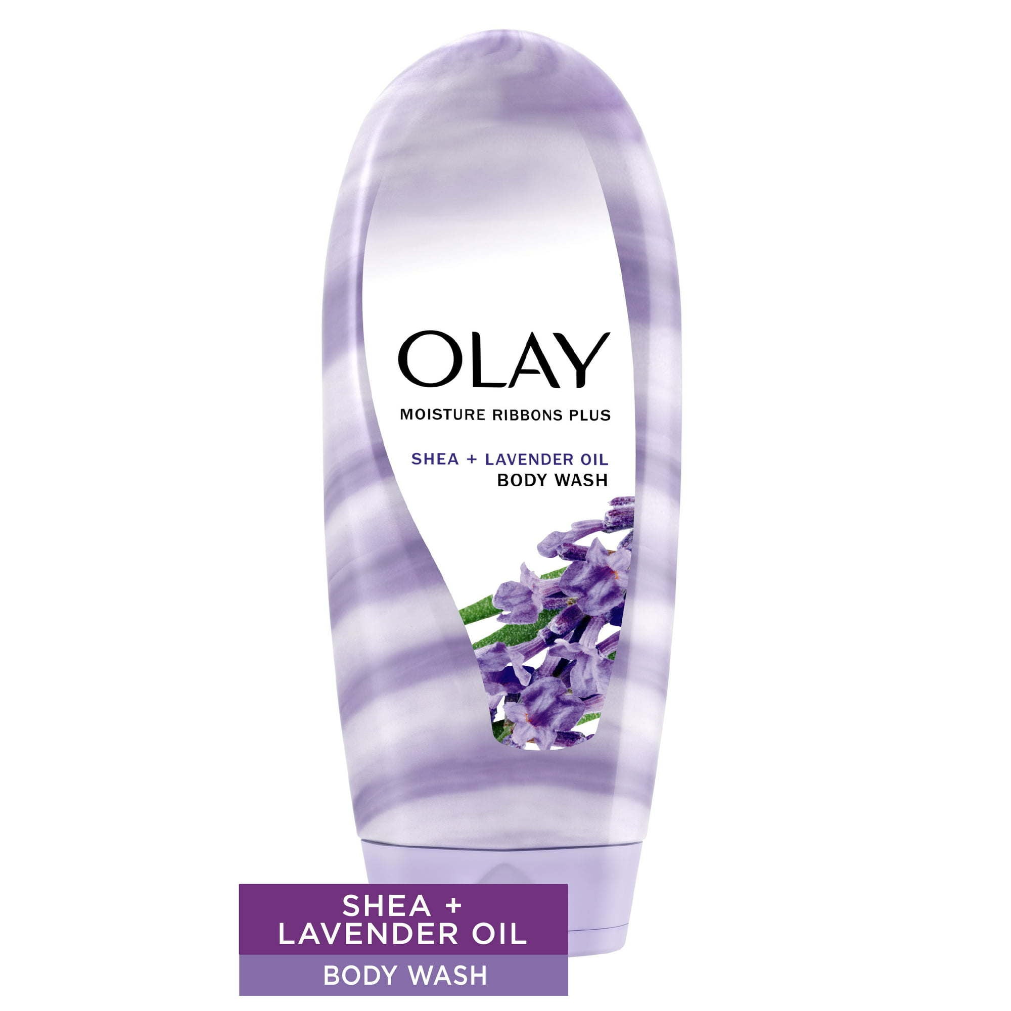 Olay Moisture Ribbons Plus Shea + Lavender Oil Body Wash, 18 oz
