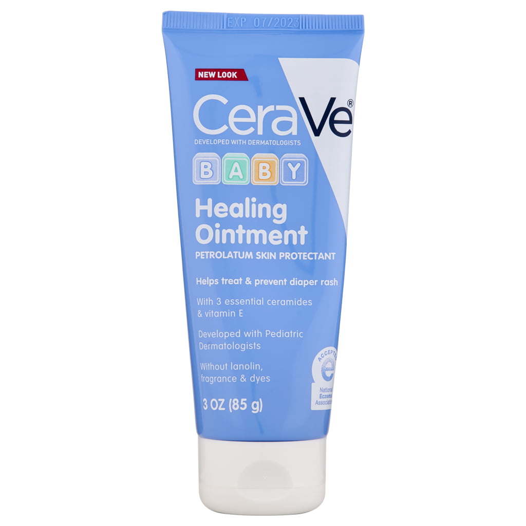 CeraVe Healing Ointment for Baby, Diaper Rash Cream, Lanolin & Fragrance Free 3 oz