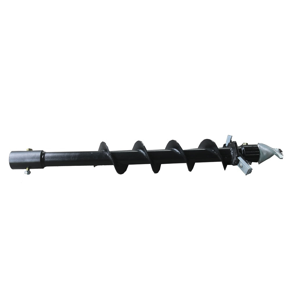 6" Diameter Compact Auger 46" Depth for Diggers Shaft & Dual-Bolt Connection, Replaceable Edges Attachments