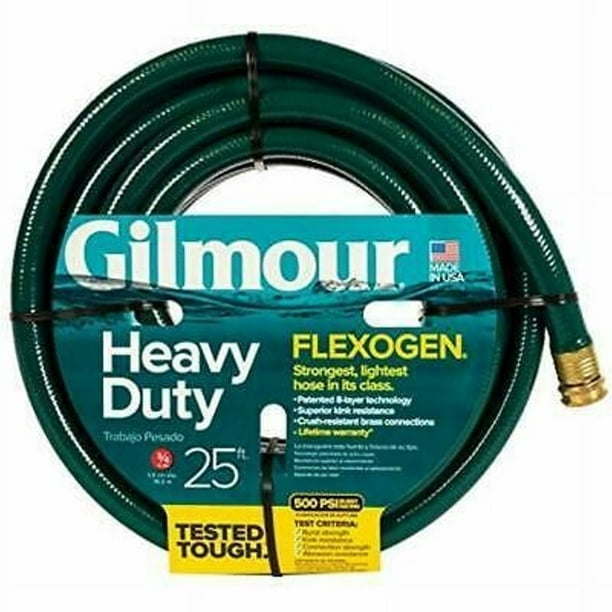 Gilmour 843251-1002 3/4" X 25' 8 Ply Flexogenî Premium Duty Garden Hose