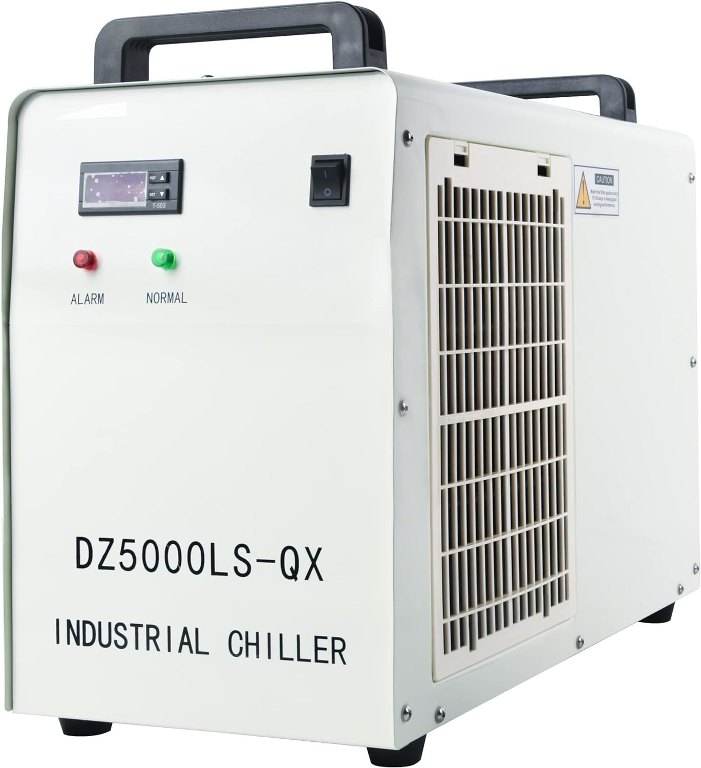 Water Chiller Industrial Chiller 6L Industrial Water Chiller for 40W 60W 80W 130W CO2 Laser Engraving & Cutting Machines 4.23gpm 4.5-7A Current Recirculating Chiller