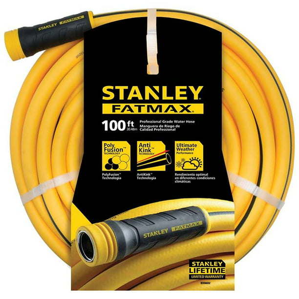 Stanley (#BDS6652) FatMax Professional Grade Water Hose, 5/8" x 100-ft, Yellow