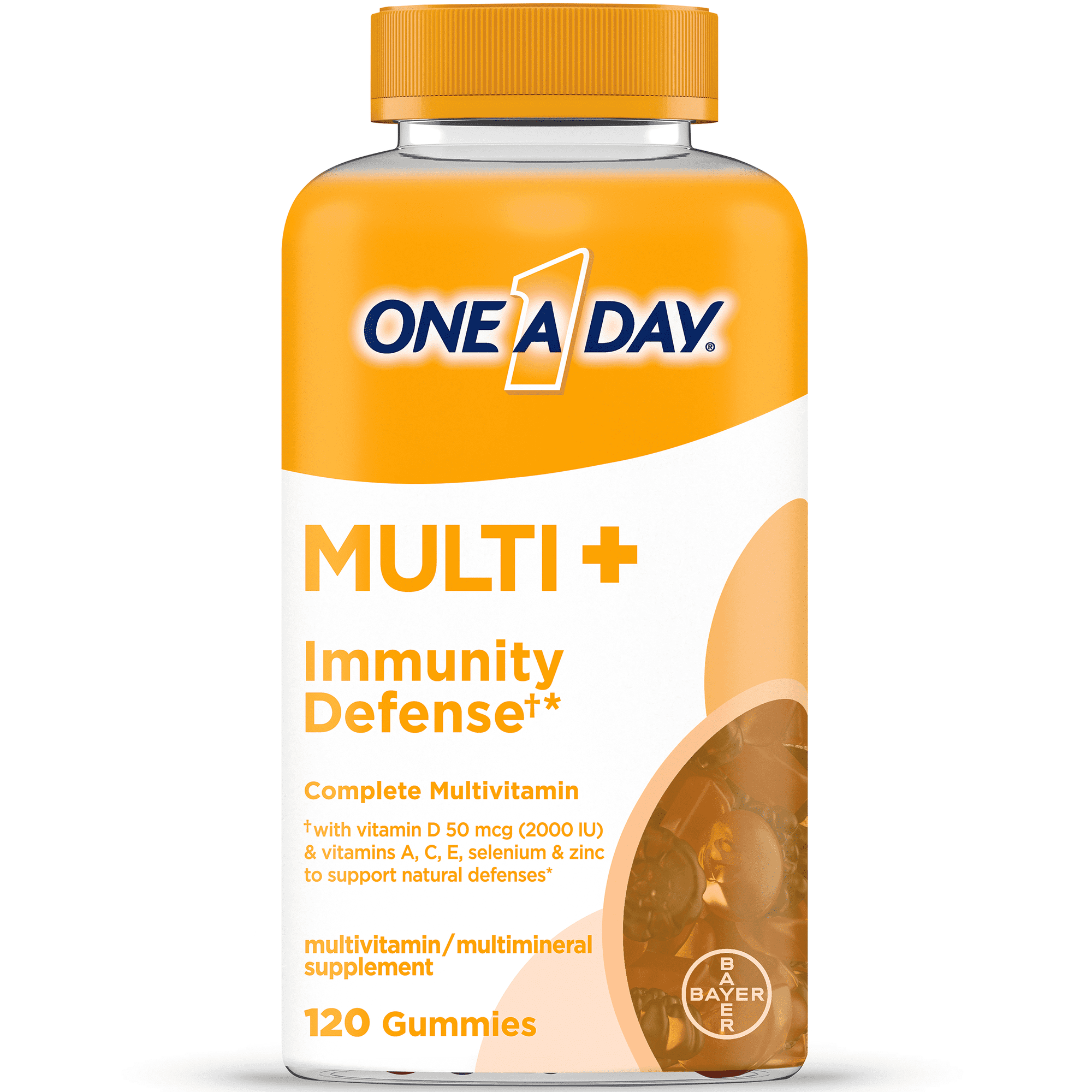 One A Day MULTI+ Immunity Defense Gummy Multivitamin; 120 Count