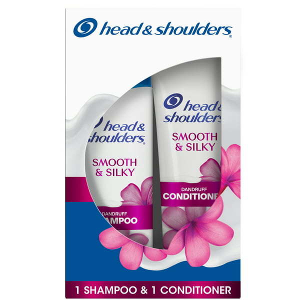 Head and Shoulders Paraben Free Smooth & Silky Shampoo and Conditioner; 12.5oz + 10.6oz