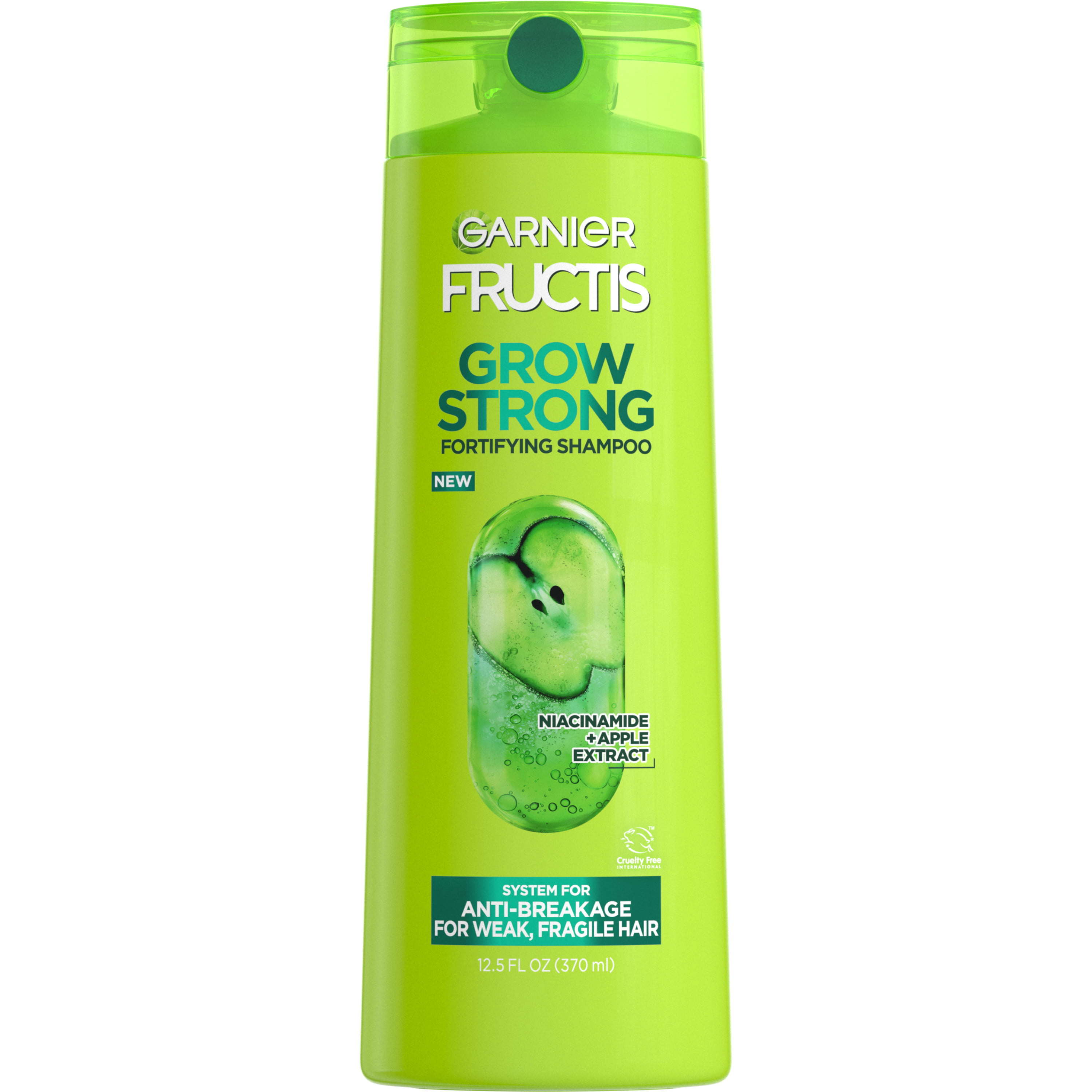 Garnier Fructis Grow Strong Shampoo; For Stronger; Healthier; Shinier Hair; 12.5 fl oz