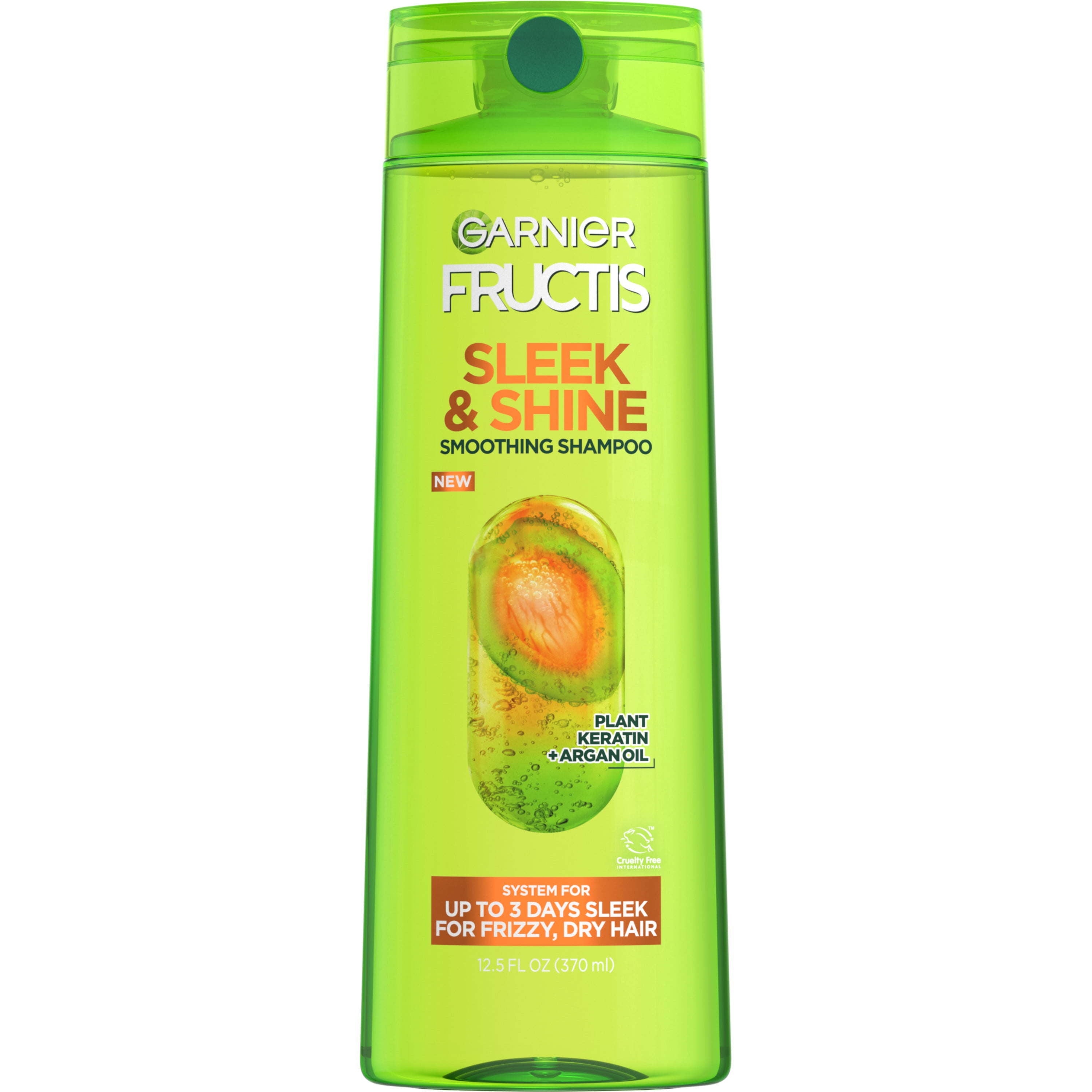 Garnier Fructis Sleek & Shine Smoothing Shampoo for Frizzy; Dry Hair; 12.5 fl oz