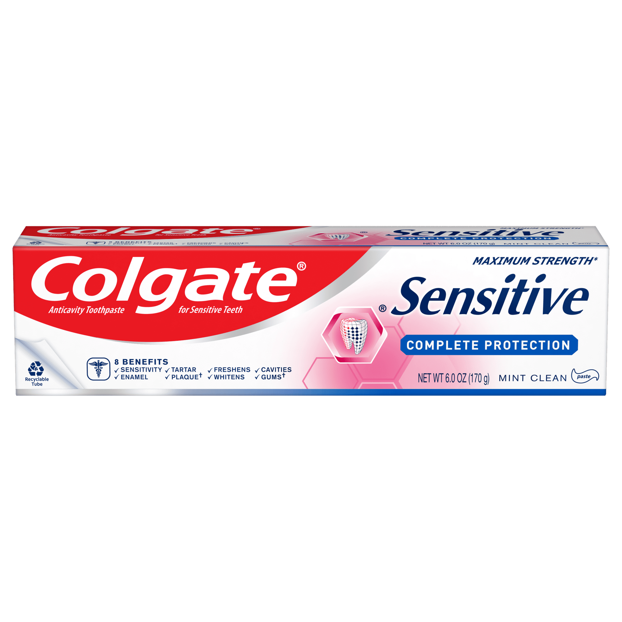 Colgate Sensitive Complete Protection Toothpaste; Sensitive Teeth; Mint; 6 oz