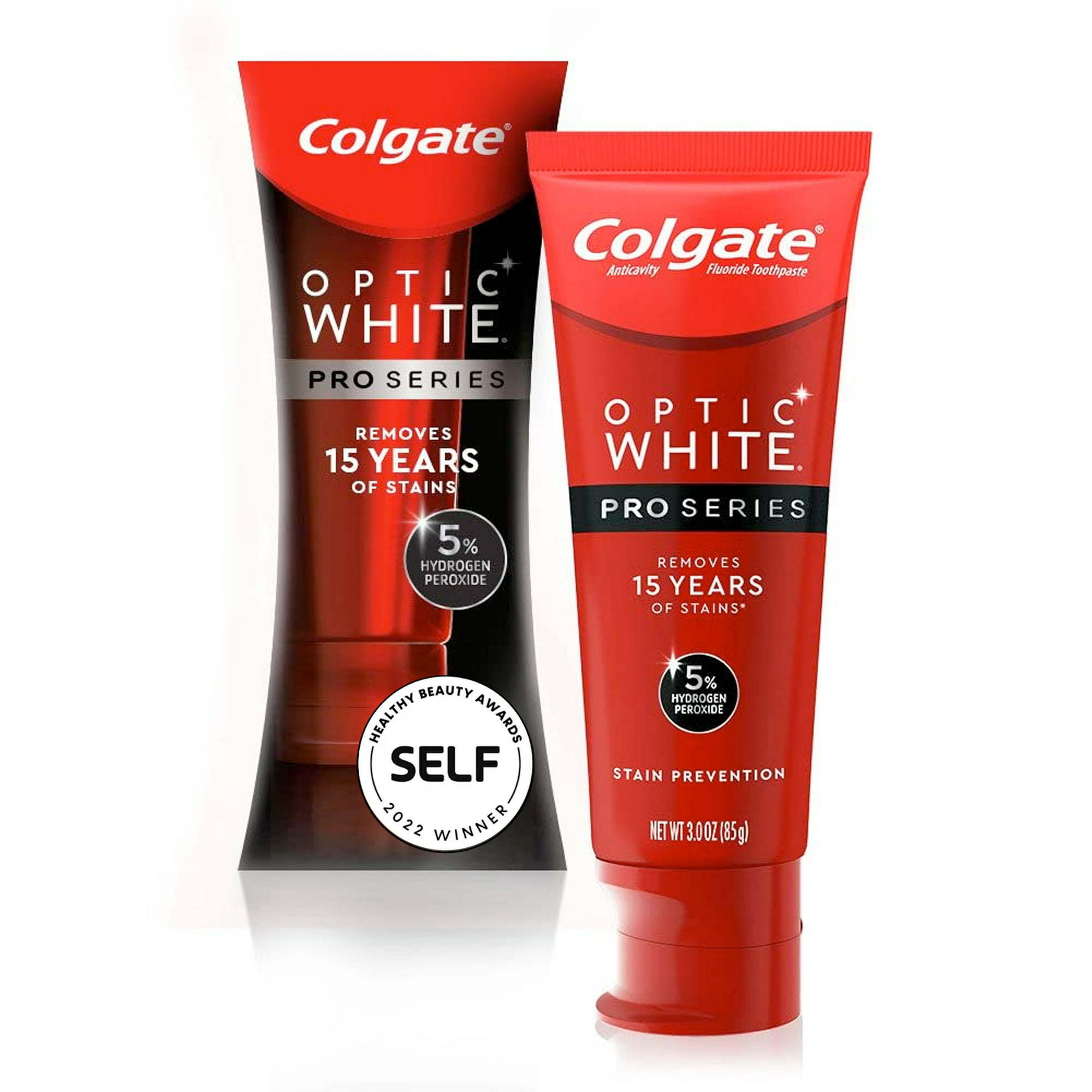 Colgate Optic White Pro Series Whitening Toothpaste; Stain Prevention; 3 oz