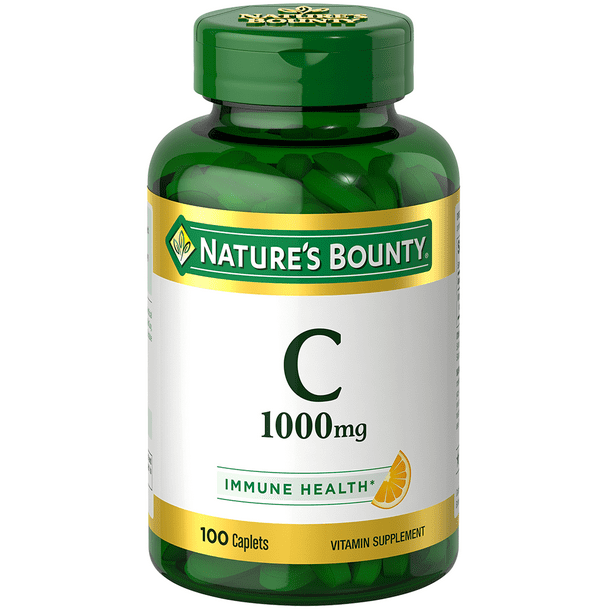 Nature's Bounty Vitamin C Caplets; 1000 mg; 100 Count