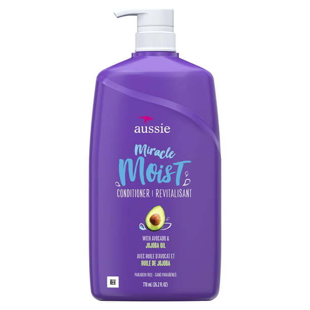 Aussie Miracle Moist Conditioner with Avocado; Paraben Free; 26.2 oz