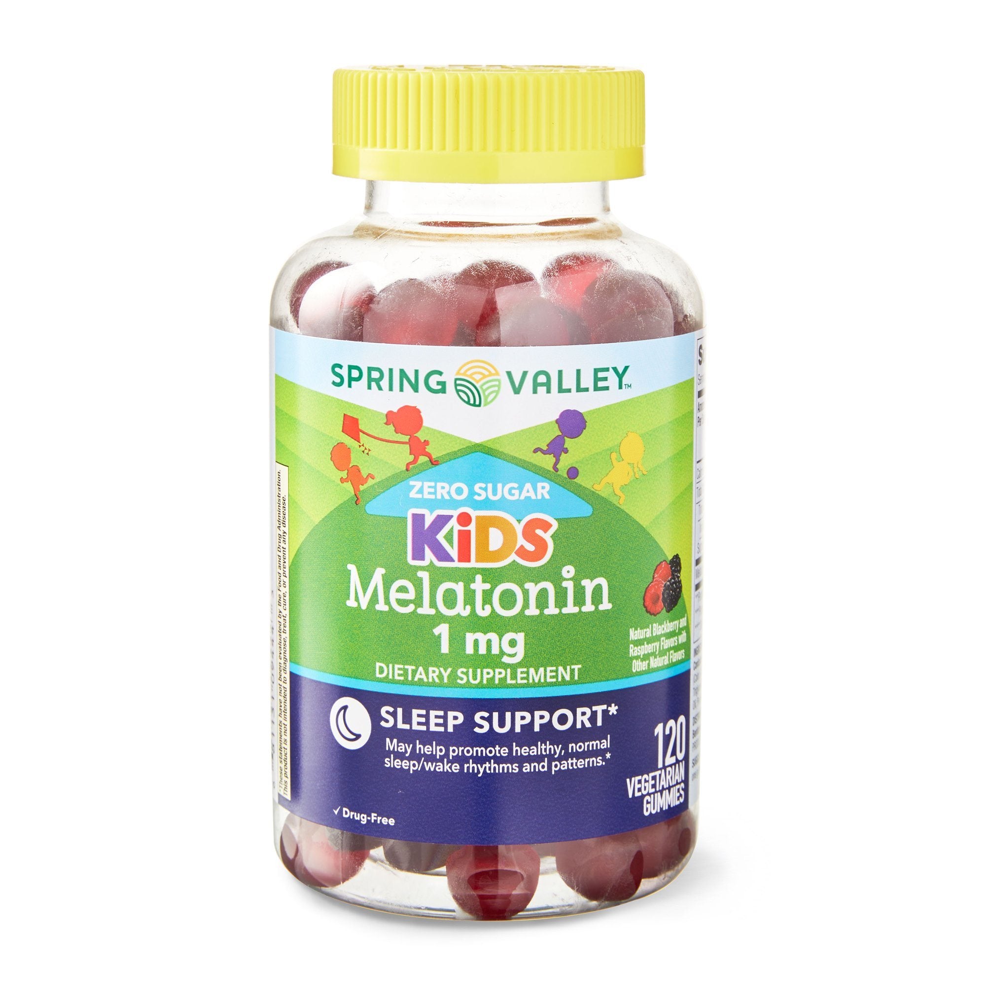 Spring Valley Zero Sugar Kids Melatonin Gummies Dietary Supplement; 1 mg; 120 Count