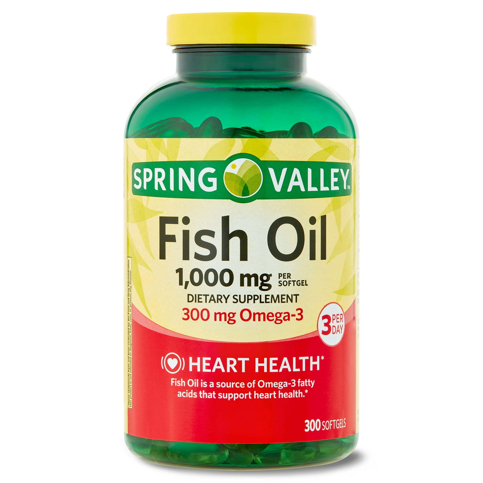 Spring Valley Omega-3 Fish Oil Soft Gels; 1000 mg; 300 Count