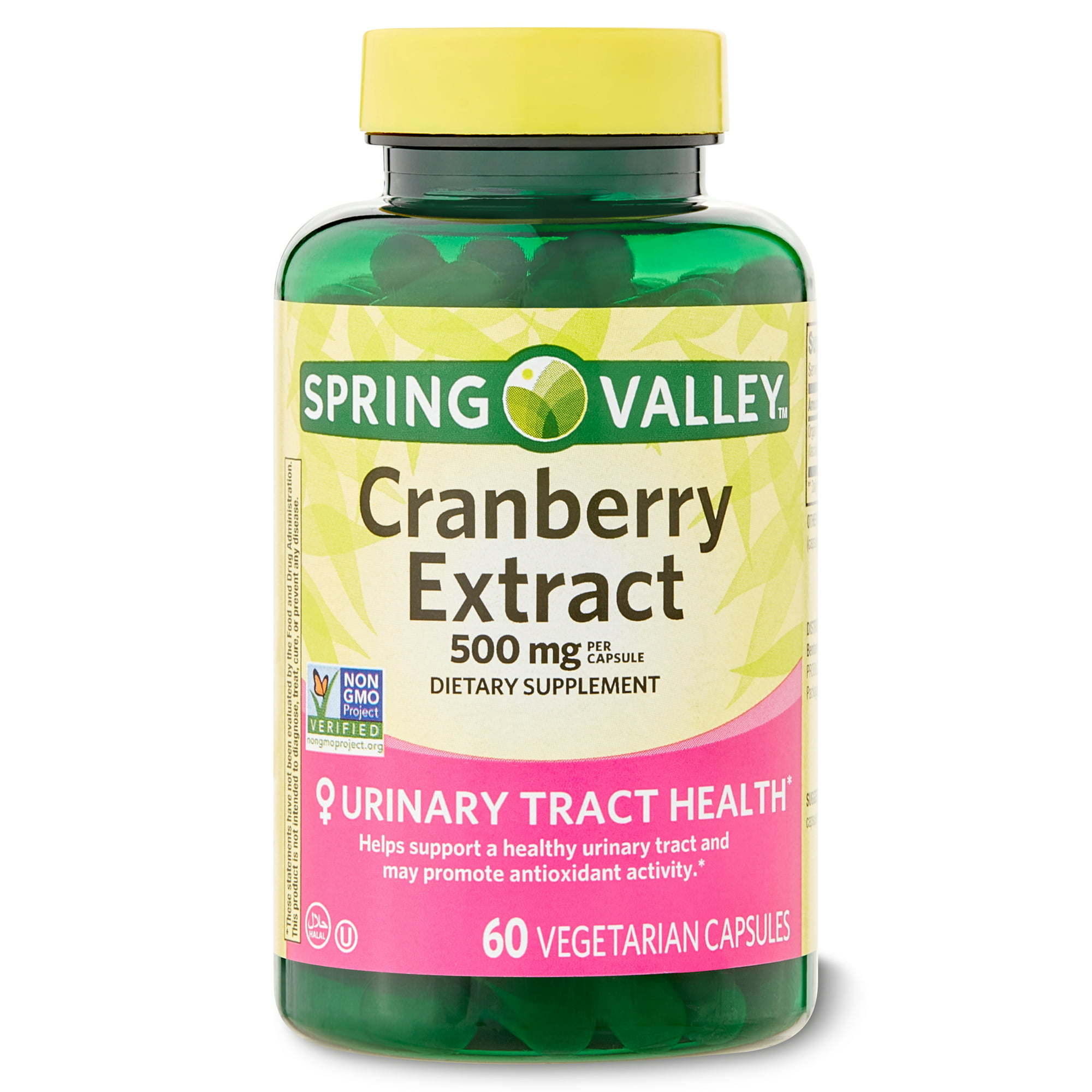 Spring Valley Cranberry Extract Vegetarian Capsules; 500mg; 60 Count
