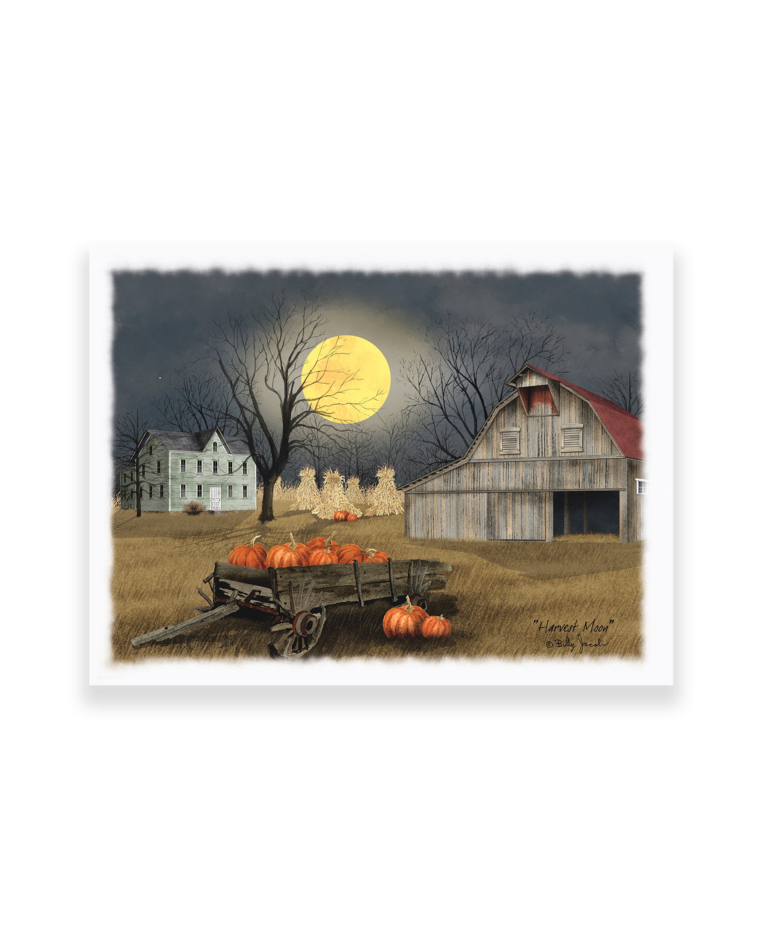 "Harvest Moon" by Billy Jacobs, Ready to Hang Canvas Art