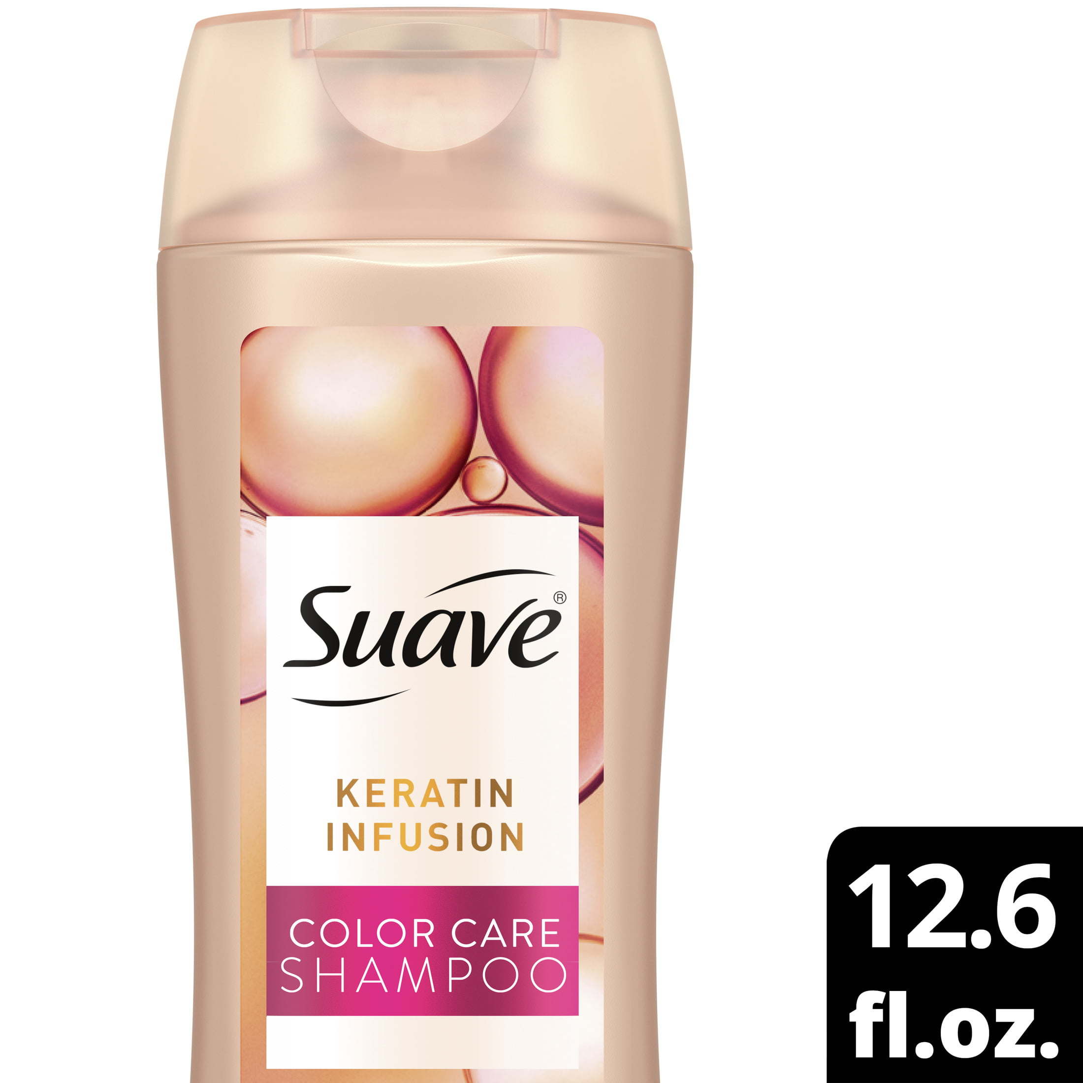 Suave Keratin Infusion Color Care Shampoo for Color-Treated Hair and Frizzy hair; 12.6 fl oz