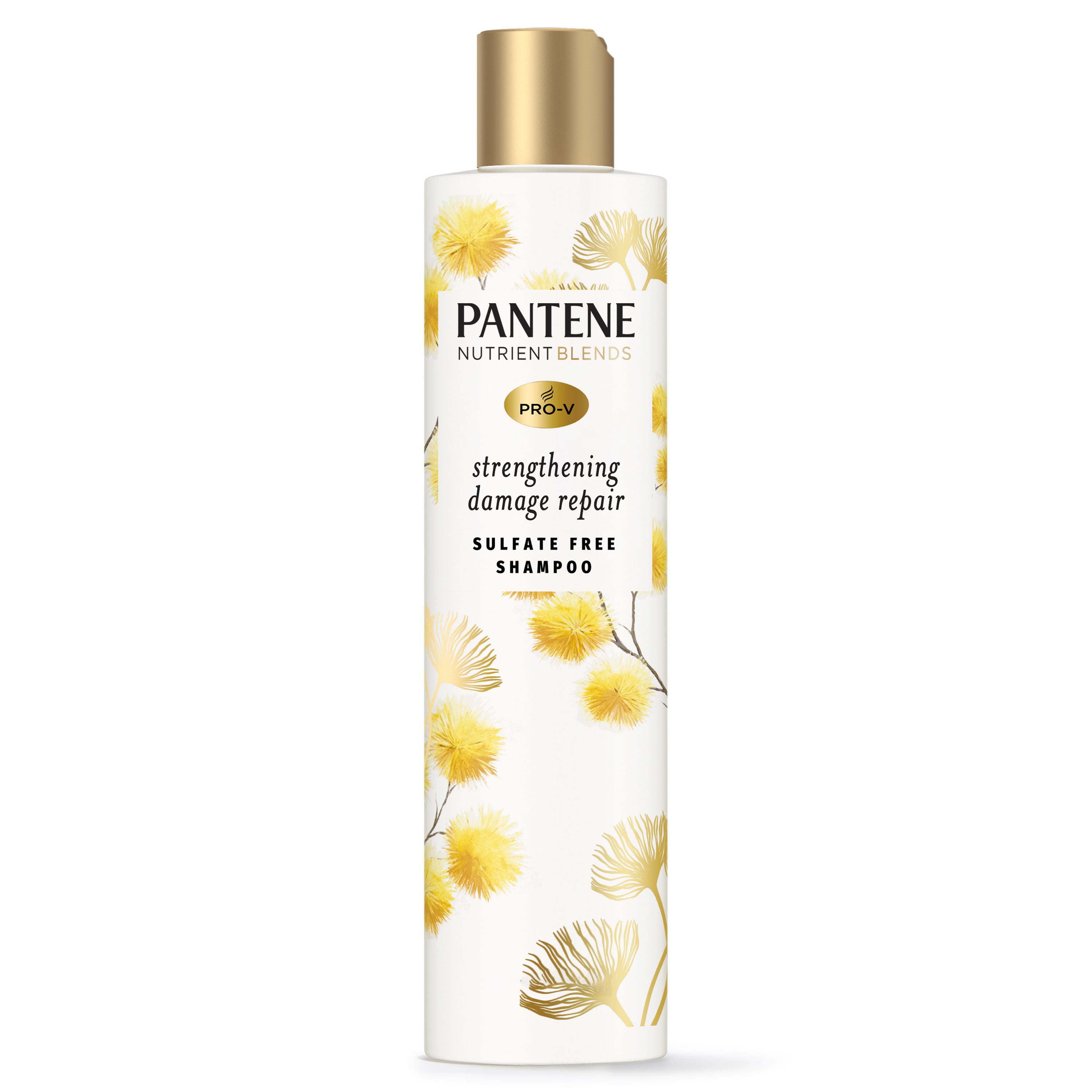 Pantene Sulfate Free Shampoo; Damage Repair Shampoo with Castor Oil; 9.6 oz