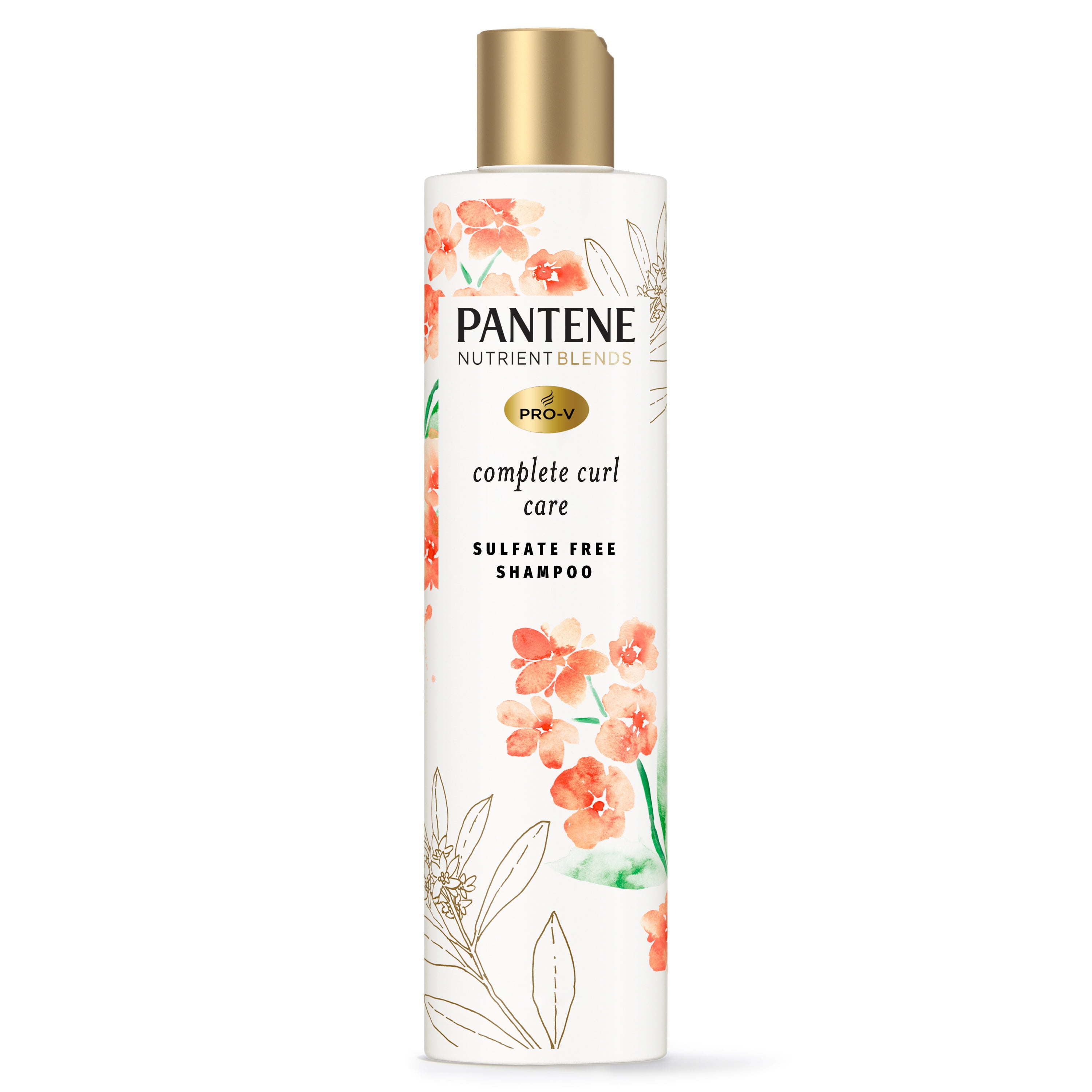 Pantene Sulfate Free Curly Hair Shampoo; Anti Frizz; with Jojoba Oil; Color Safe; 9.6 oz