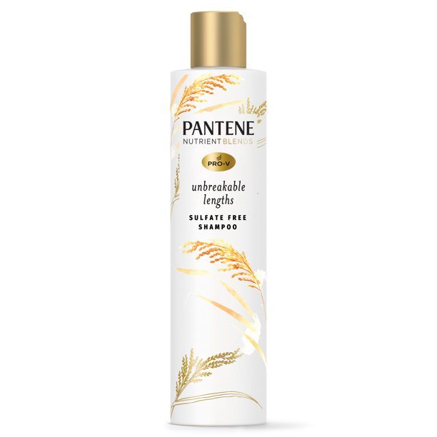 Pantene Sulfate Free Shampoo; Anti Breakag with Rice Water; 9.6 oz