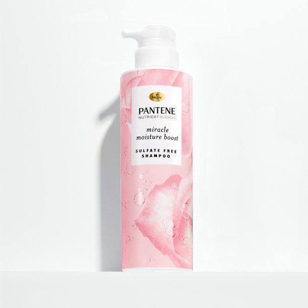 Pantene Nutrient Blends Miracle Moisture Boost Shampoo with Rose Water; Sulfate Free; 14.8 oz