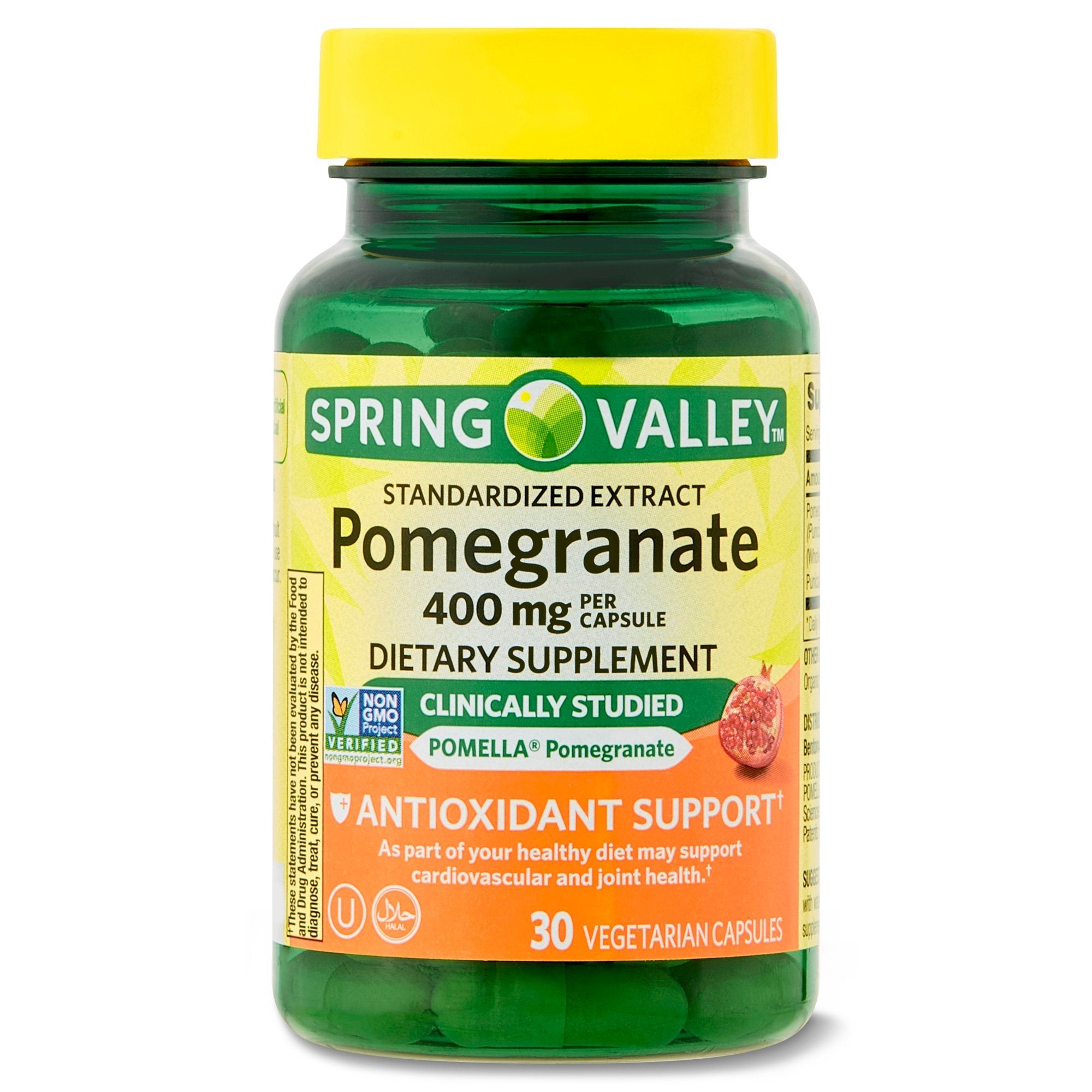 Spring Valley Standardized Extract Pomegranate Dietary Supplement; 400 mg; 30 Count