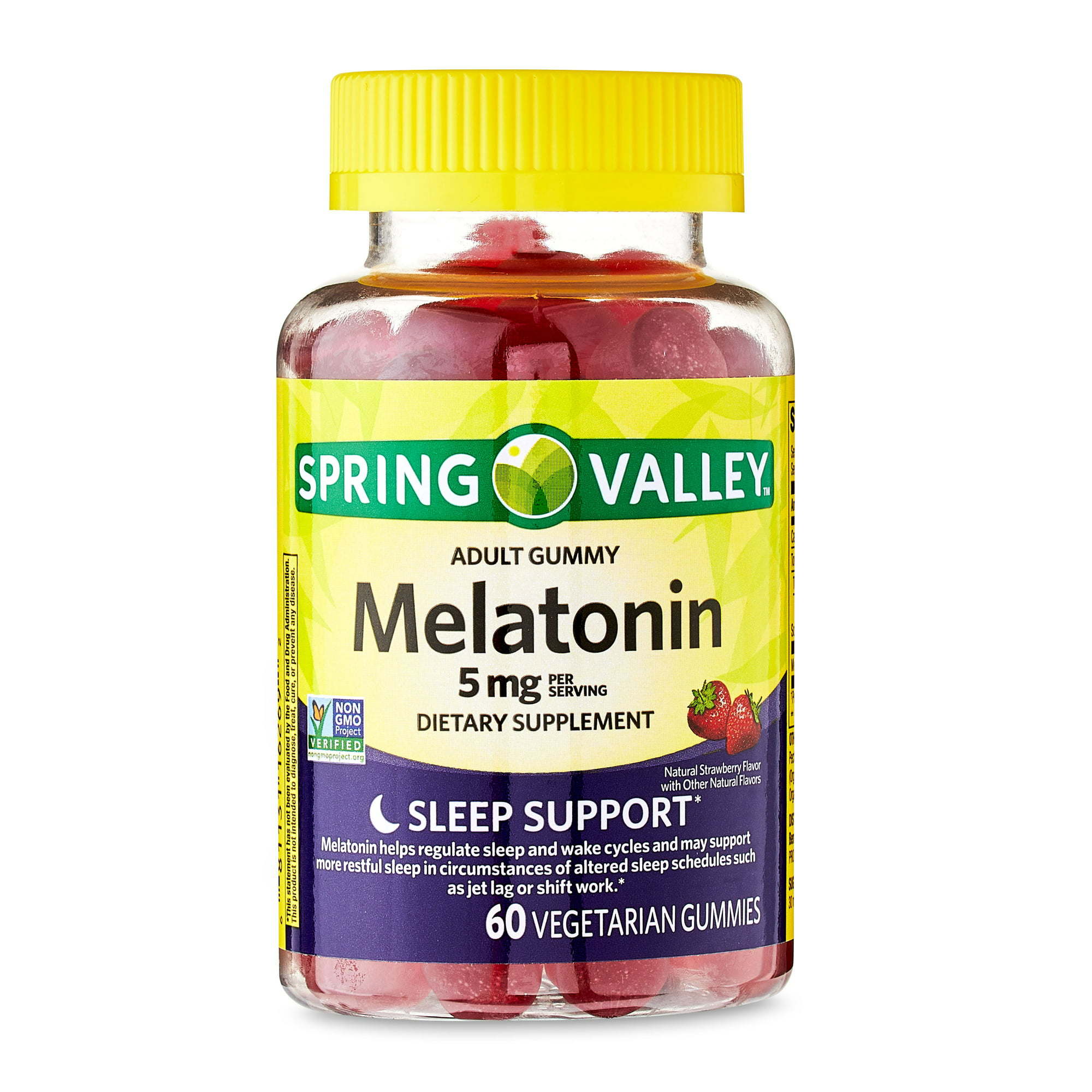 Spring Valley Melatonin Adult Pectin-Based Gummies; 5 mg; 60 Count