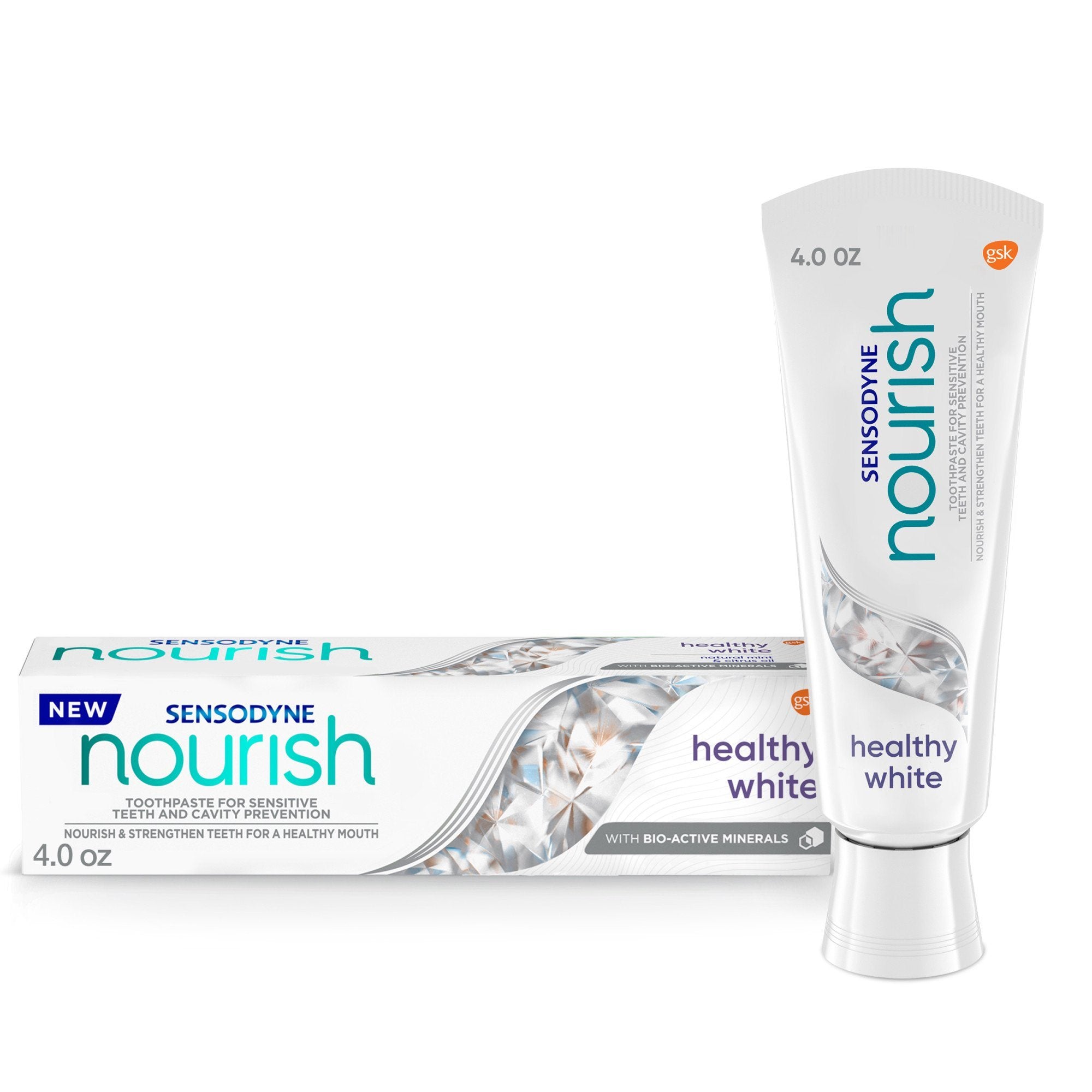 Sensodyne Nourish Healthy White Sensitive Toothpaste; 4 oz
