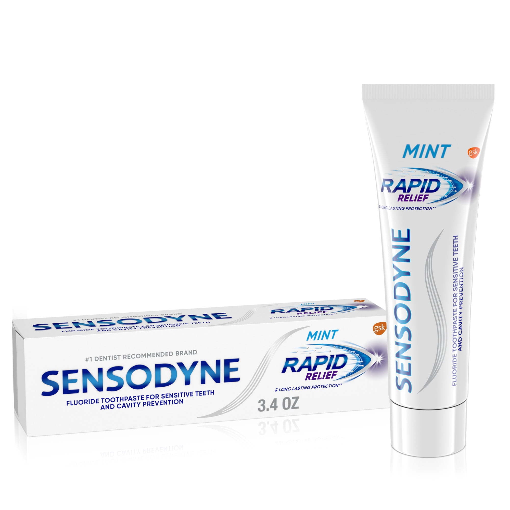 Sensodyne Rapid Relief Sensitive Toothpaste; Mint; 3.4 oz