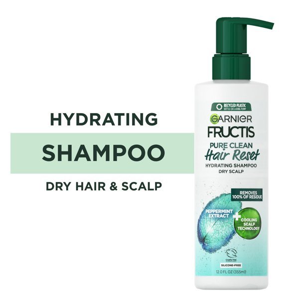 Garnier Fructis Pure Clean Hair Reset Hydrating Shampoo; Dry Scalp; 12 fl oz