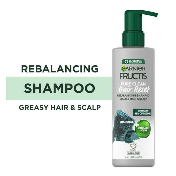 Garnier Fructis Pure Clean Hair Reset Rebalancing Charcoal Shampoo; 12 fl oz