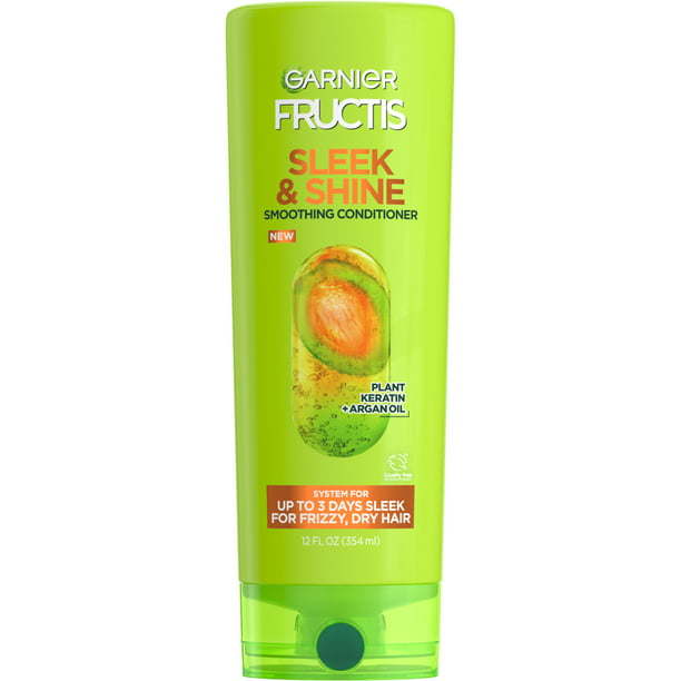 Garnier Fructis Sleek & Shine Smoothing Conditioner for Frizzy; Dry Hair; 12 fl oz
