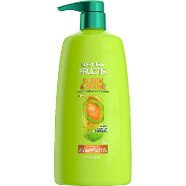 Garnier Fructis Sleek & Shine Smoothing Conditioner for Frizzy; Dry Hair; 33.8 fl oz
