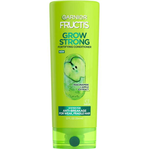 Garnier Fructis Grow Strong Conditioner; For Stronger; Healthier; Shinier Hair; 12 fl oz