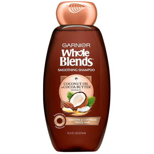 Garnier Whole Blends Smoothing Shampoo; Coconut Oil and Cocoa Butter; 12.5 fl oz