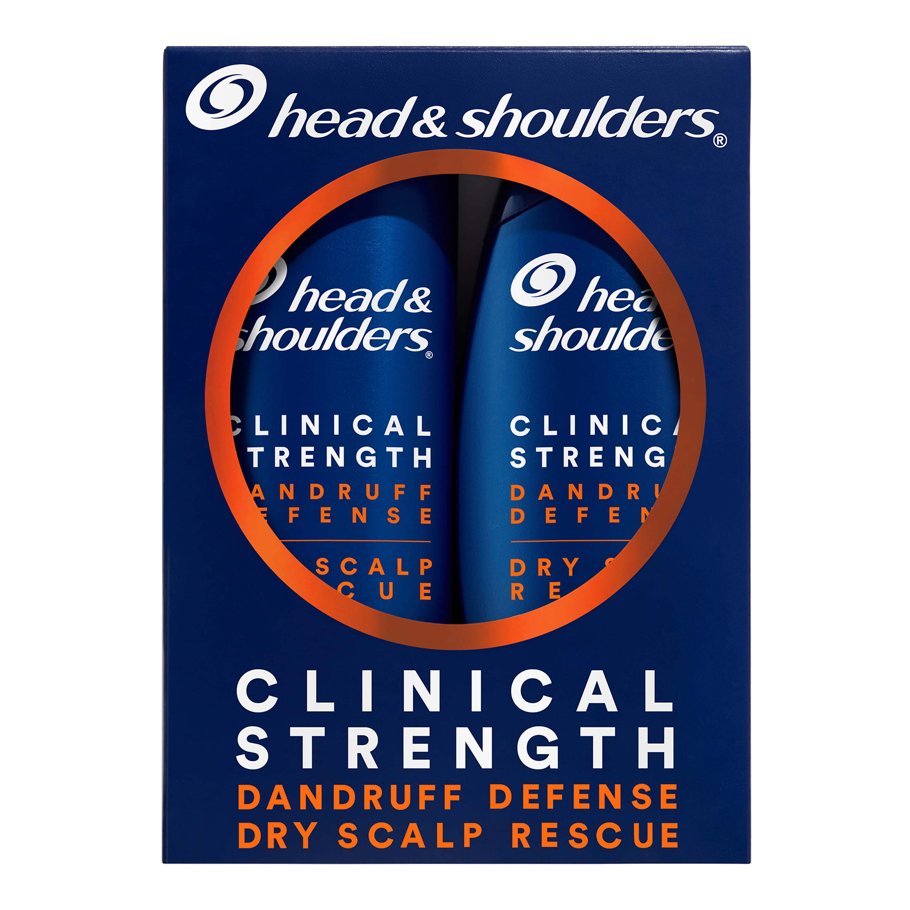 Head & Shoulders Clinical Dandruff Defense + Dry Scalp Rescue Shampoo; 13.5oz Twin Pack