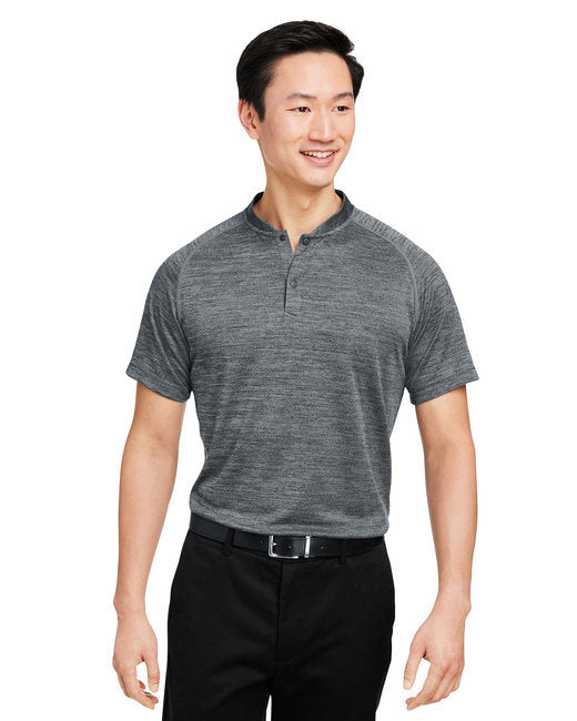 Men's Mission Blade Collar Polo - BLACK JASPE - 2XL