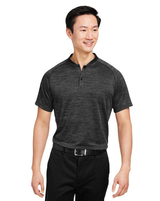 Men's Mission Blade Collar Polo - BLACK JASPE - 2XL