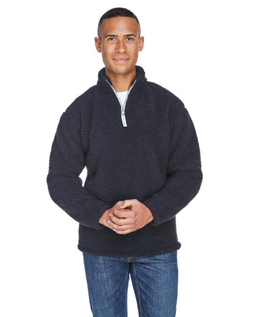 Adult Epic Sherpa Quarter-Zip - OATMEAL HEATHER - S