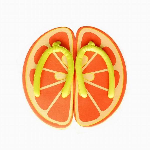 Tasty Orange Womens Flip Flops