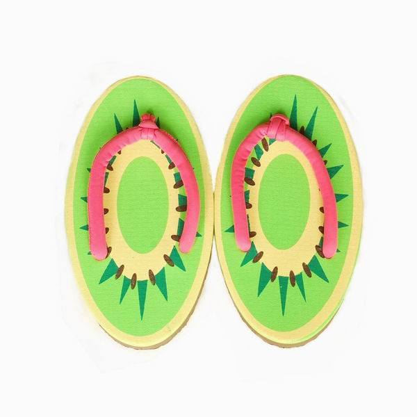 Fashion Kiwi Fruit Womens Flip Flops
