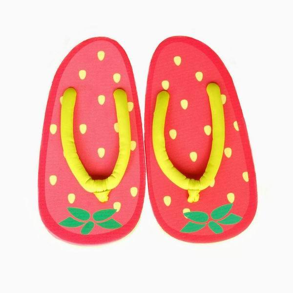 Yummy Strawberry Womens Flip Flops
