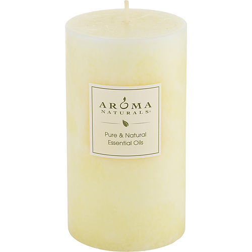 PEACE PEARL AROMATHERAPY by Peace Pearl Aromatherapy ONE 2.75x5 inch PILLAR AROMATHERAPY CANDLE. COMBINES THE ESSENTIAL OILS OF ORANGE, CLOVE & CINNAMON
