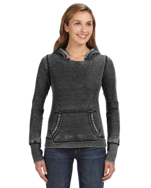 Ladies' Zen Pullover Fleece Hooded Sweatshirt - CEMENT - XS